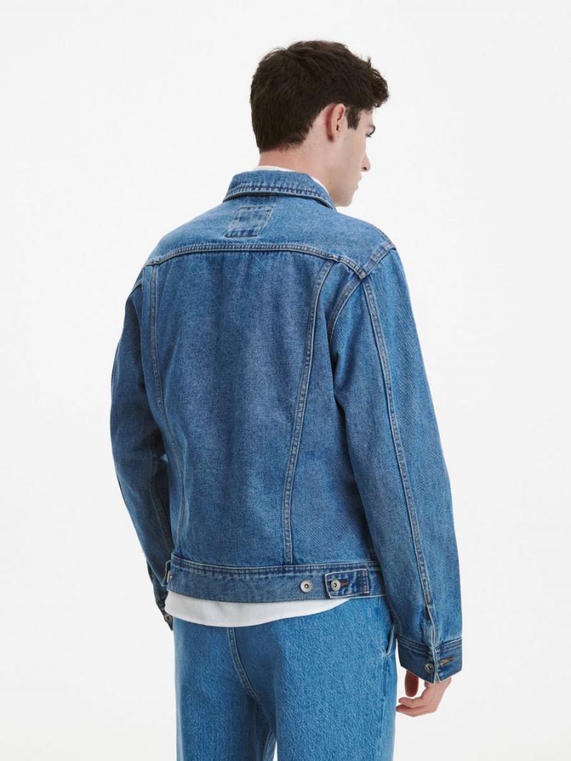 Reserved Denim jacket Niebieskie | WMPVNRL-18