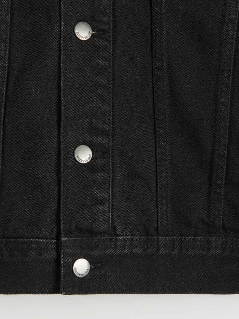 Reserved Denim jacket Szare | FLOVGBY-13