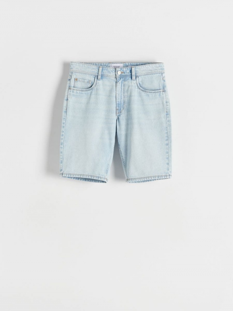 Reserved Denim regular shorts Niebieskie | ZWHCXPS-80