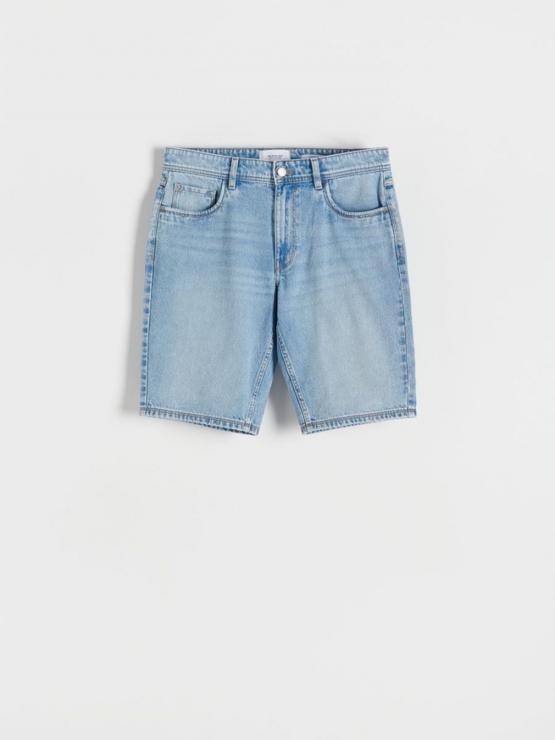 Reserved Denim regular shorts Niebieskie | DSAZFNQ-56