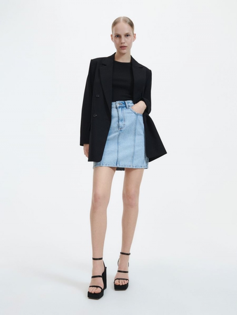 Reserved Denim skirt Niebieskie | TZCPKLA-49