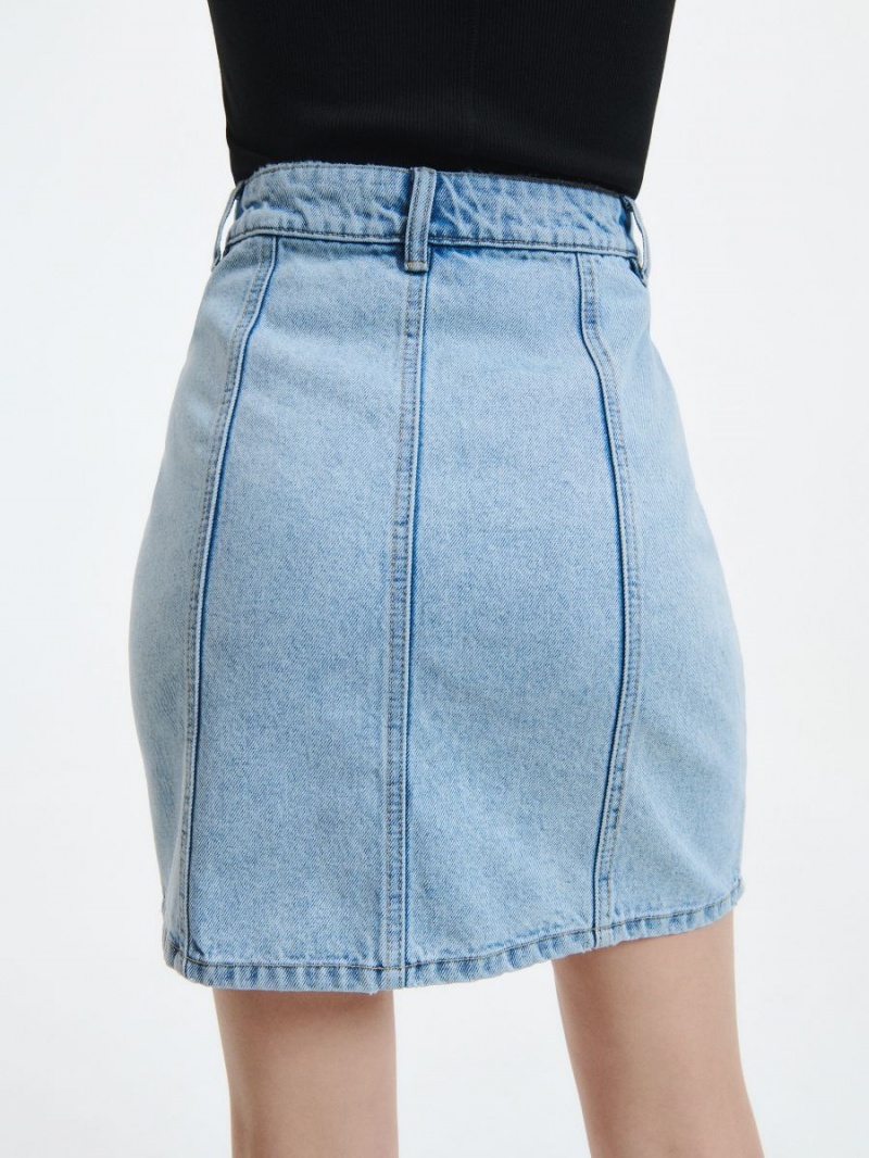 Reserved Denim skirt Niebieskie | TZCPKLA-49