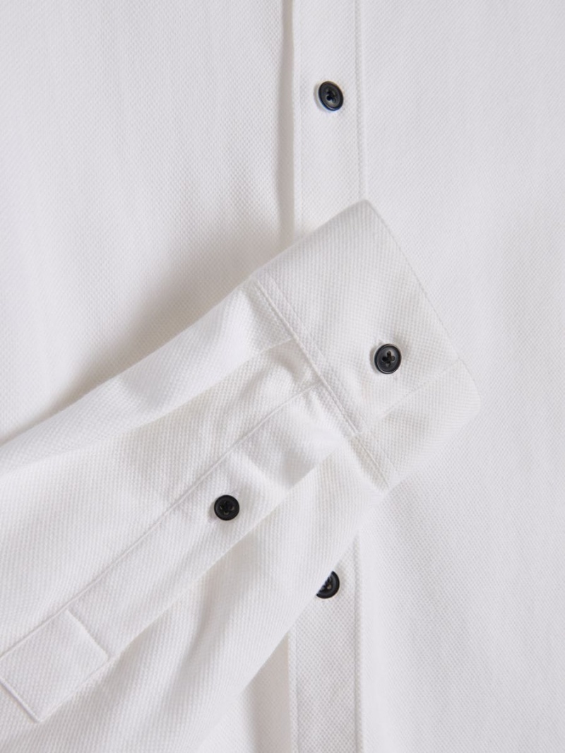 Reserved Egyptian cotton shirt Białe | KOSTFGN-21