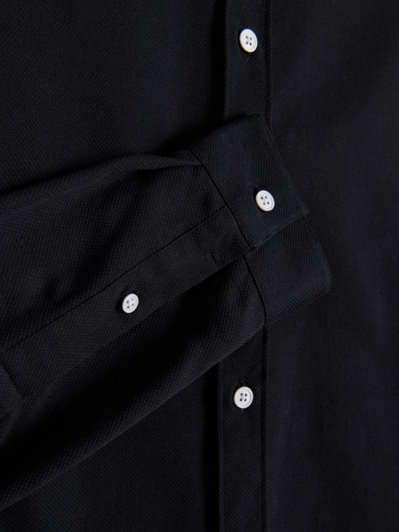 Reserved Egyptian cotton shirt Czarne | UTHNQOW-65