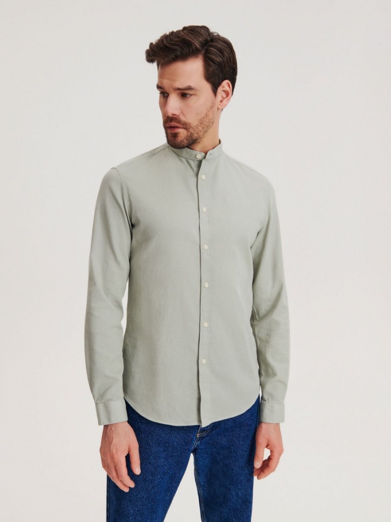 Reserved Egyptian cotton shirt Szare | WPURONJ-30