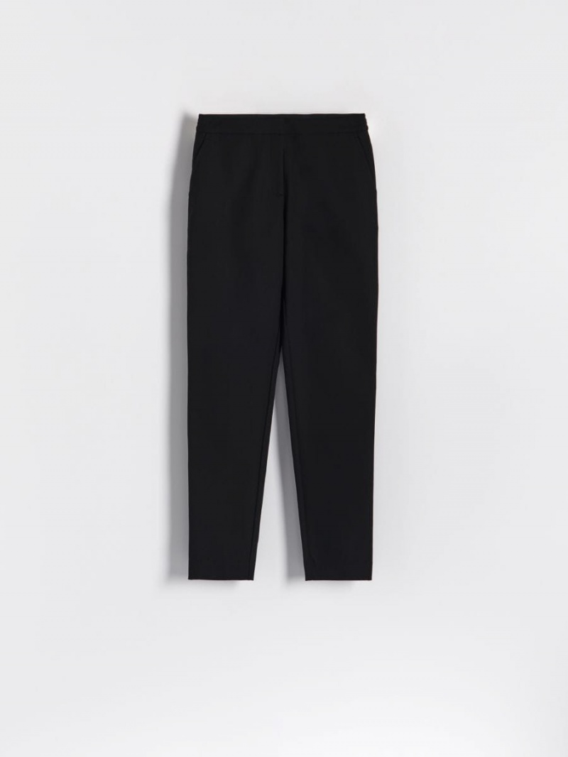 Reserved Elasticated waist trousers Czarne | HPIRVMO-83