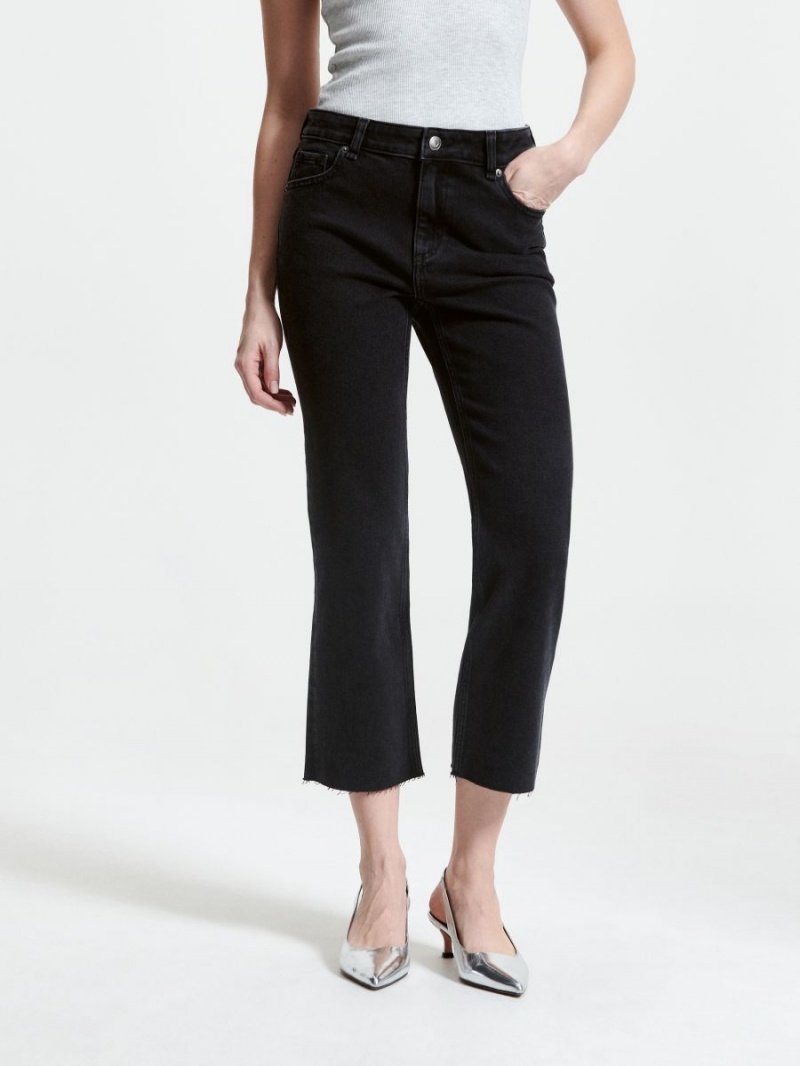 Reserved Flare jeans Czarne | QBMRAUK-31