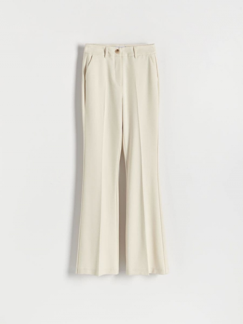 Reserved Flare trousers Ivory | QCGDXHI-86