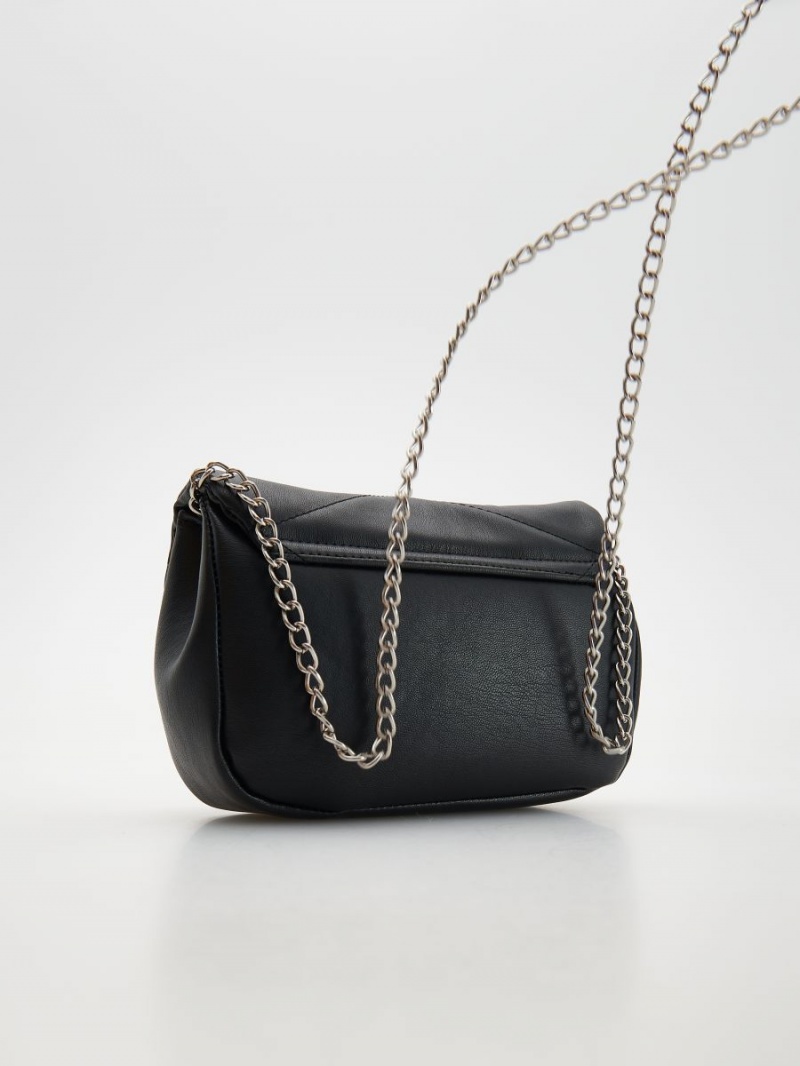 Reserved Handbag with chain Czarne | EZNWSTP-16