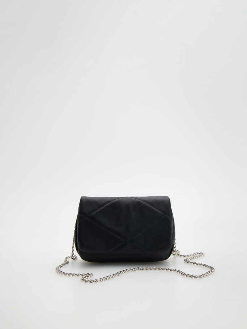 Reserved Handbag with chain Czarne | EZNWSTP-16