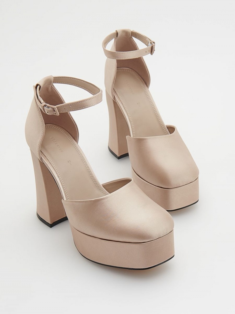 Reserved High heel pumps Beżowe | QFJWNLS-25