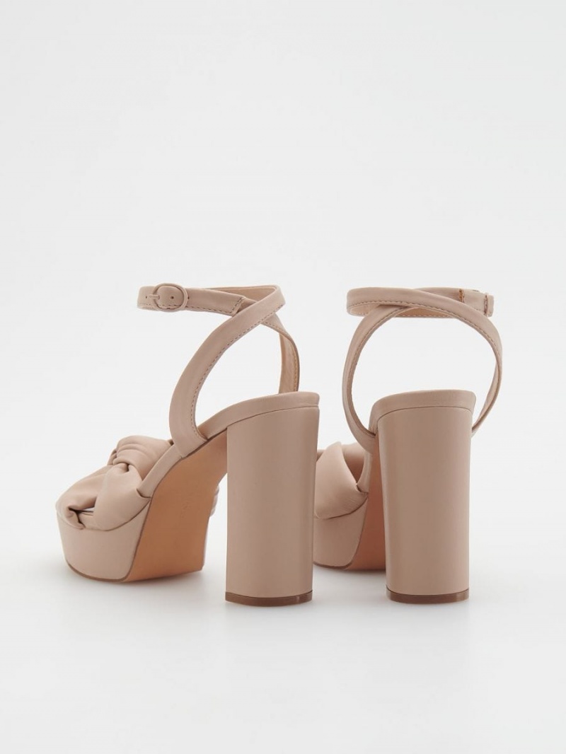 Reserved High heel sandals Beżowe | FEXNSRH-07