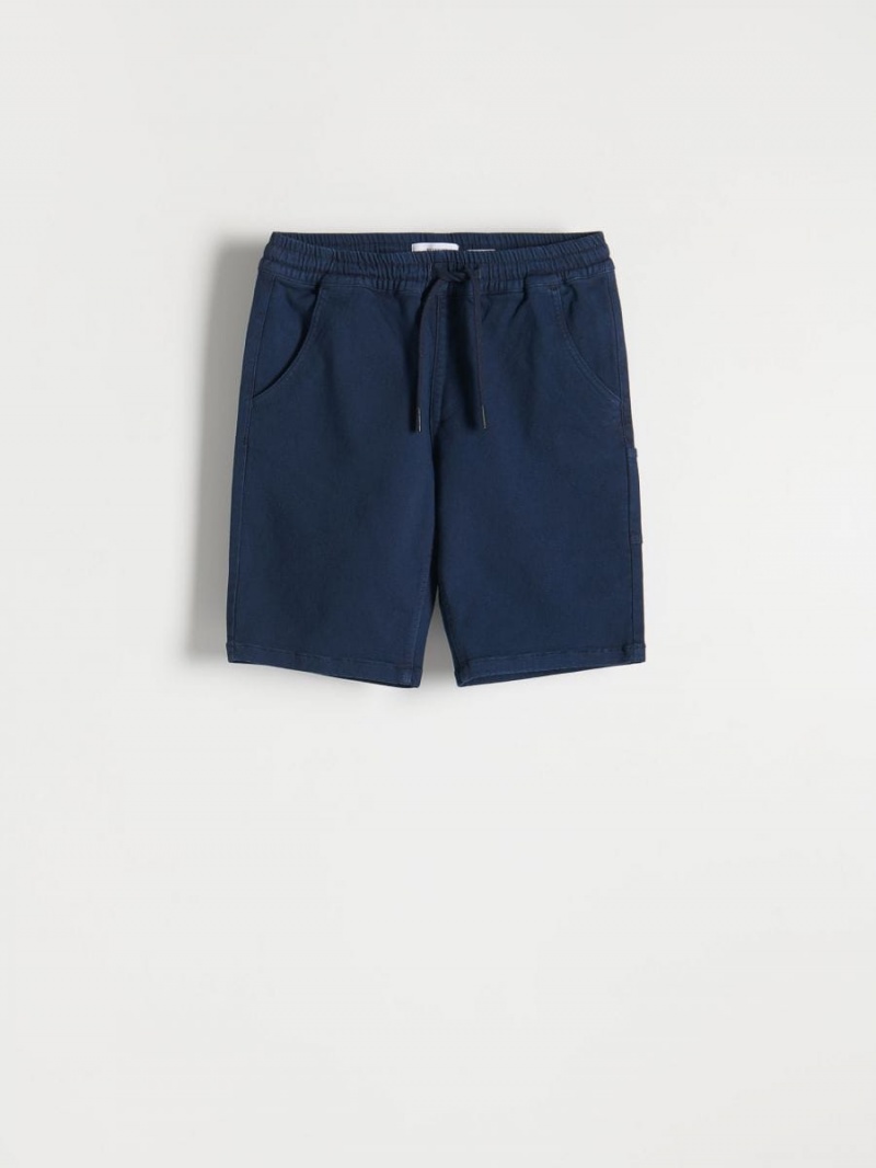 Reserved Jogger shorts Granatowe | AKJFTBG-54