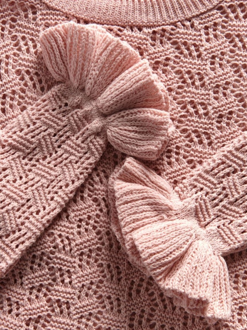 Reserved Jumper with ruffle details Różowe | COEBSTY-96