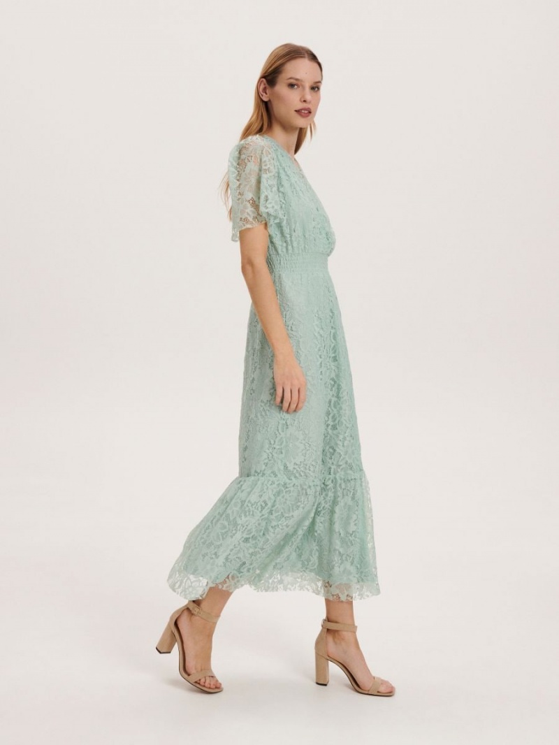 Reserved Koronkowe dress Turkusowe | ITGKAVR-76