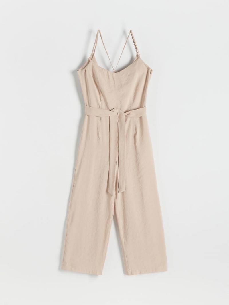 Reserved LADIES` JUMPSUIT Beżowe | OQTRZCK-83