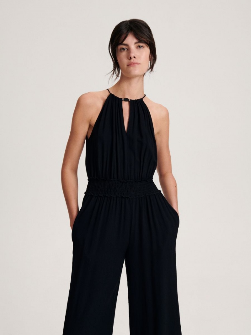 Reserved LADIES` JUMPSUIT Czarne | MBJCISY-29