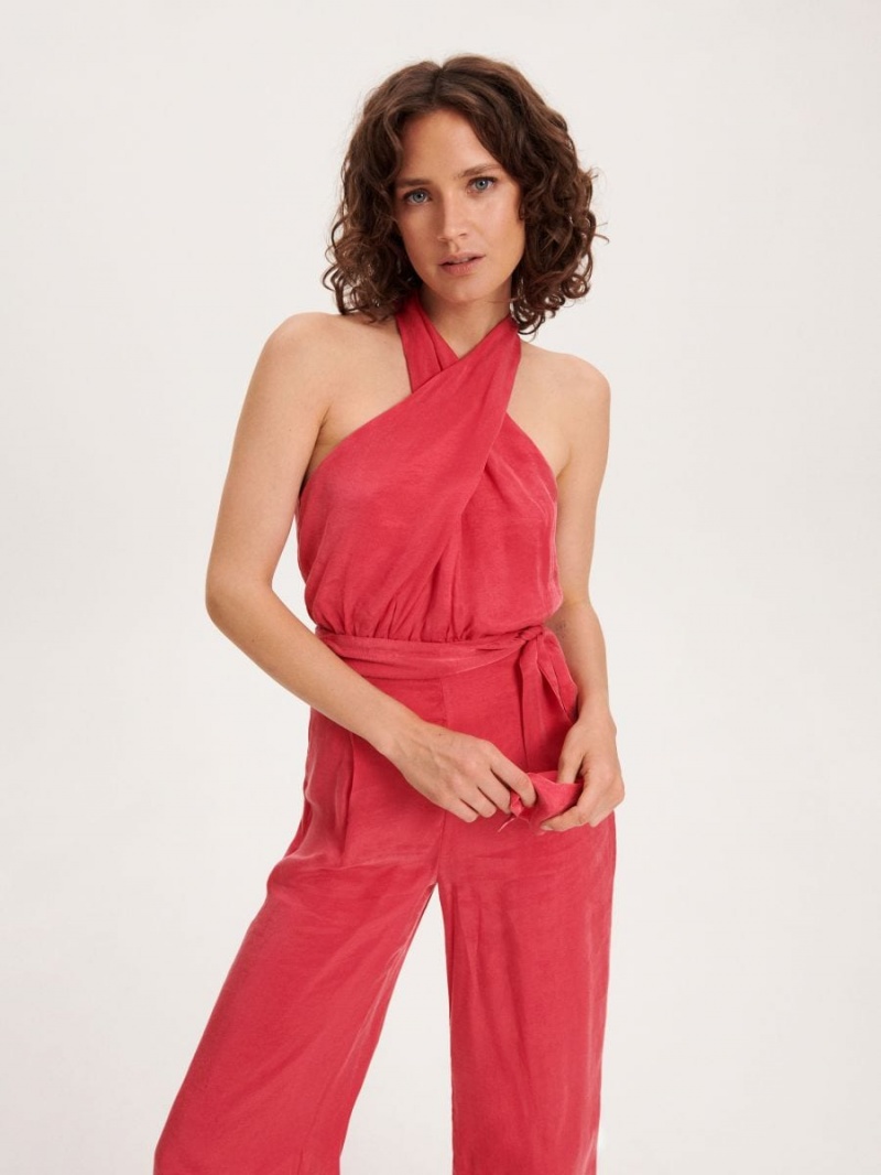 Reserved LADIES` JUMPSUIT Różowe | UBVFHWI-03