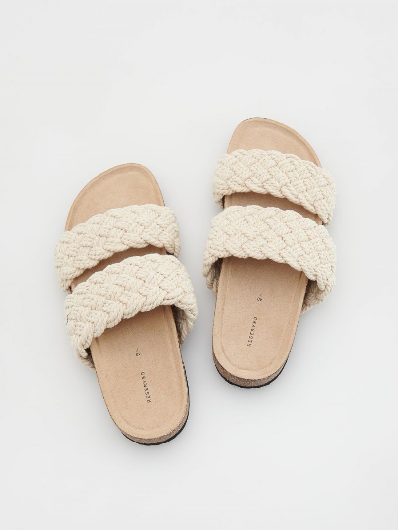 Reserved LADIES` STRAPPY SANDALS Ivory | URIDYHE-95