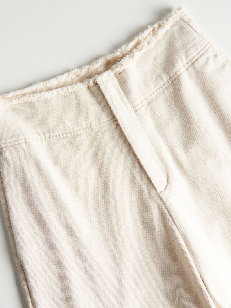 Reserved LADIES` TROUSERS Beżowe | PQEICJY-65