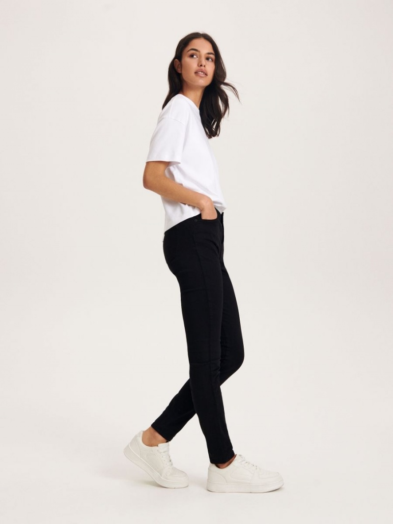 Reserved LADIES` TROUSERS Czarny | RLXYHOW-06