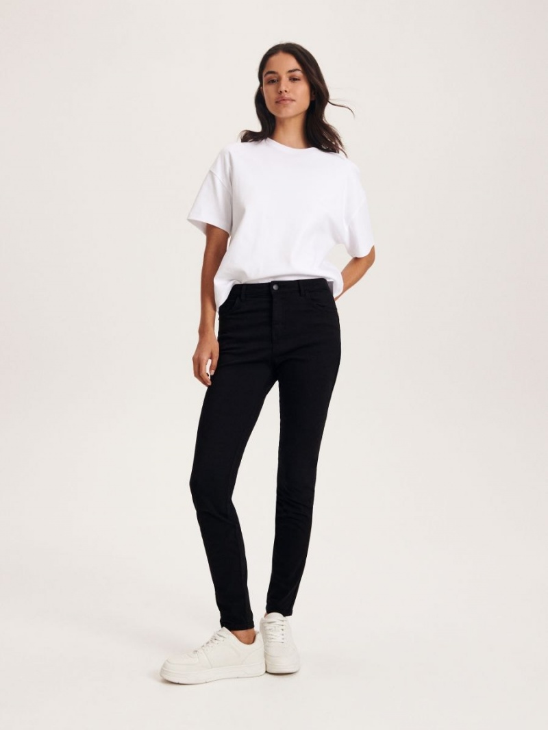 Reserved LADIES` TROUSERS Czarny | RLXYHOW-06