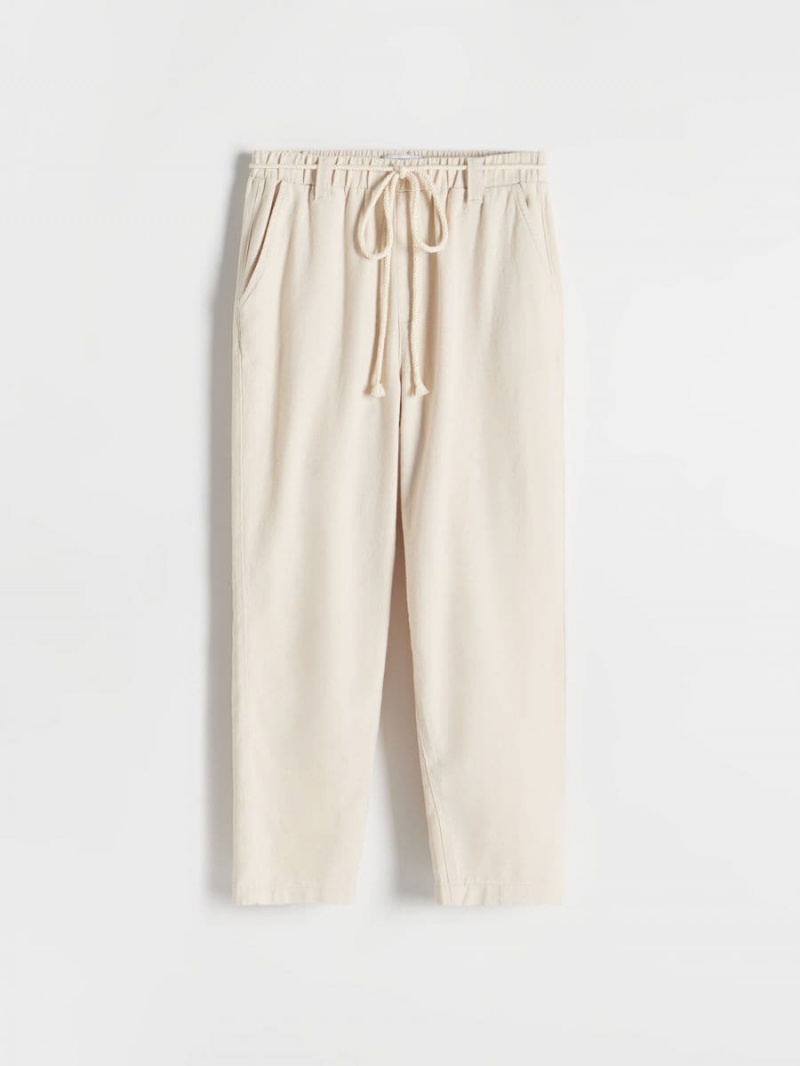 Reserved LADIES` TROUSERS Ivory | YUSRNBK-19