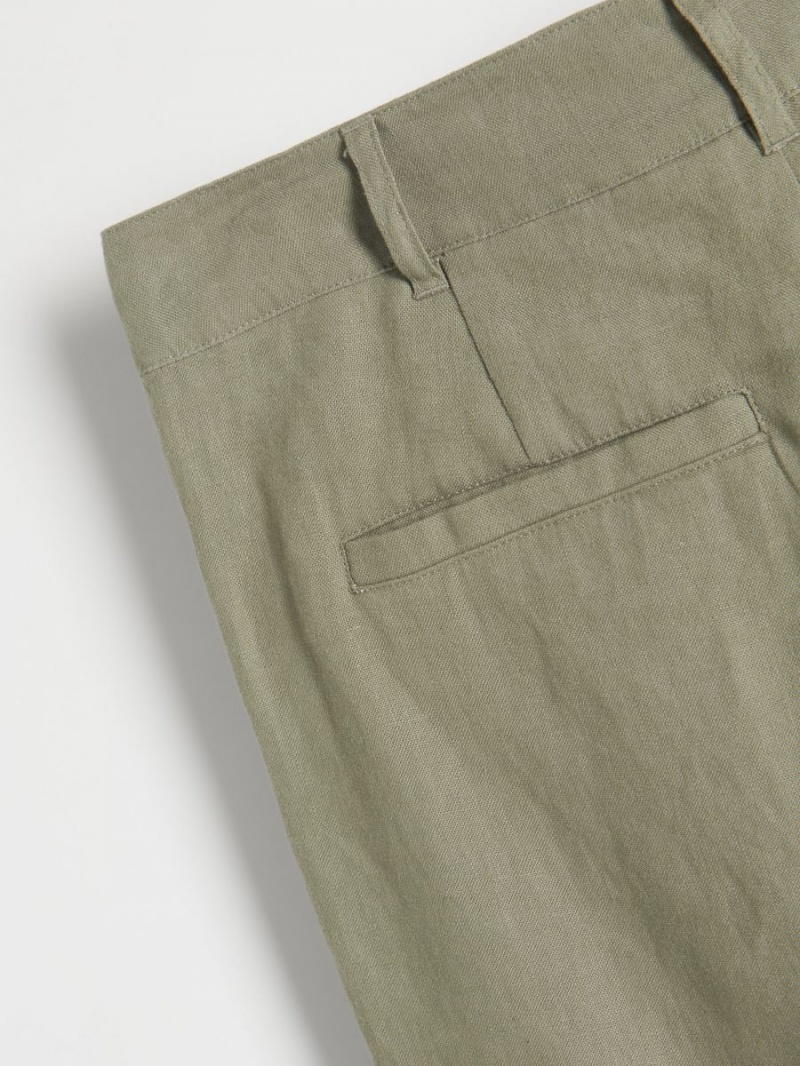 Reserved Linen suit shorts Khaki | NOVIKAT-15