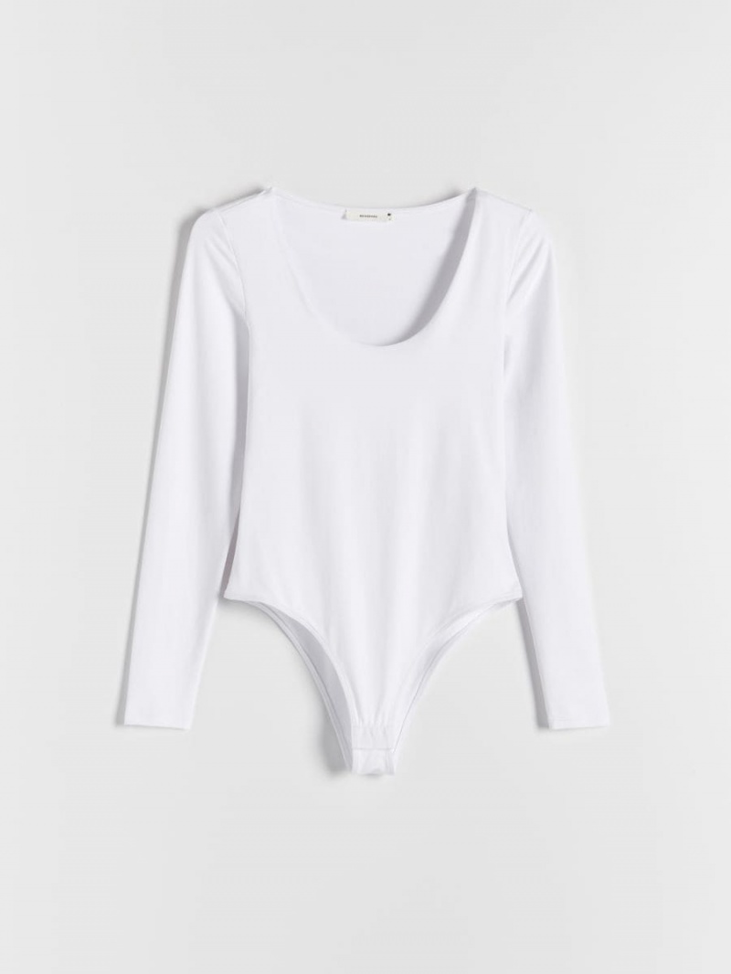 Reserved Long sleeve body Ivory | RKZTNUG-53