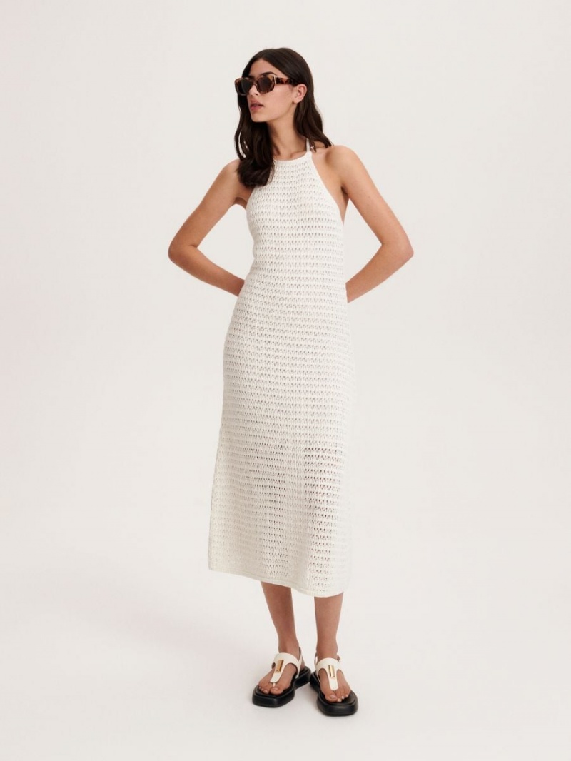 Reserved Maxi dress Ivory | XKUIWCM-20