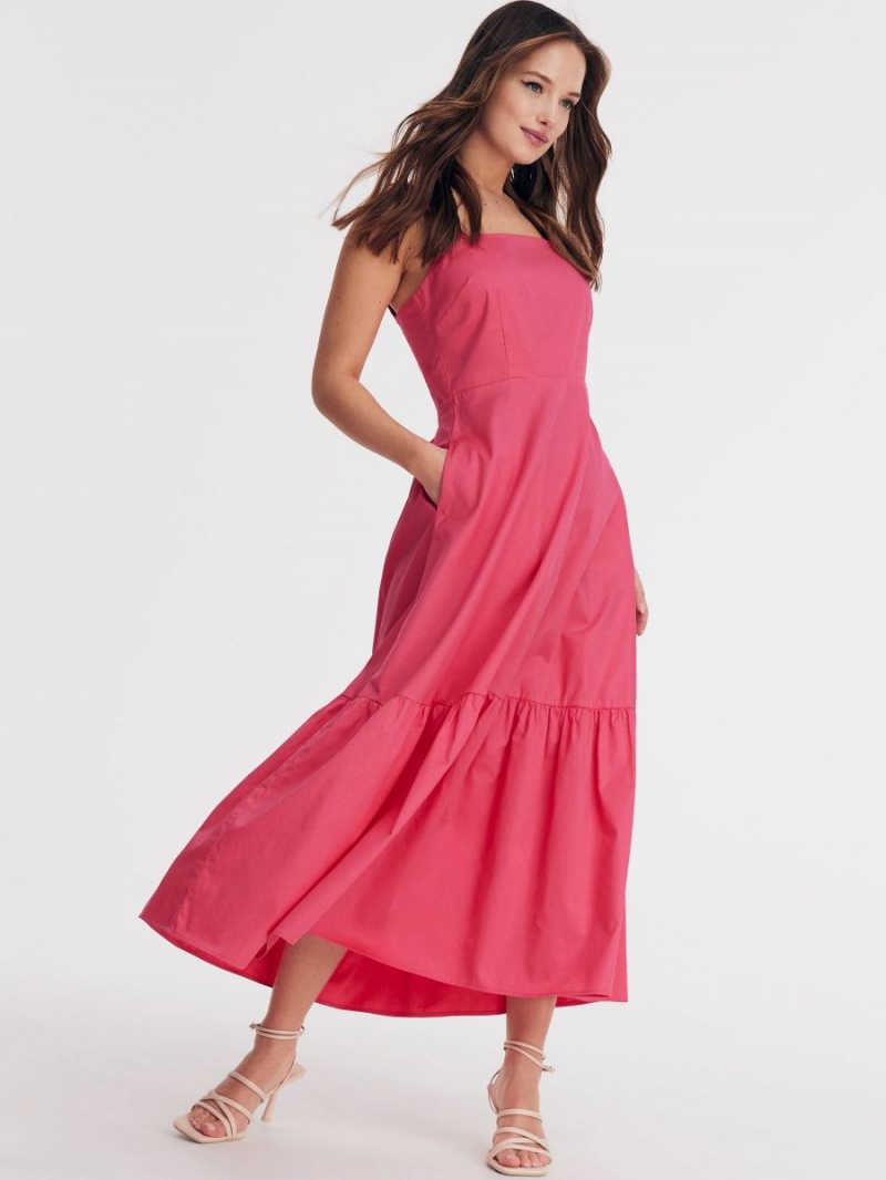 Reserved Maxi dress Różowe | KPDNAFI-42