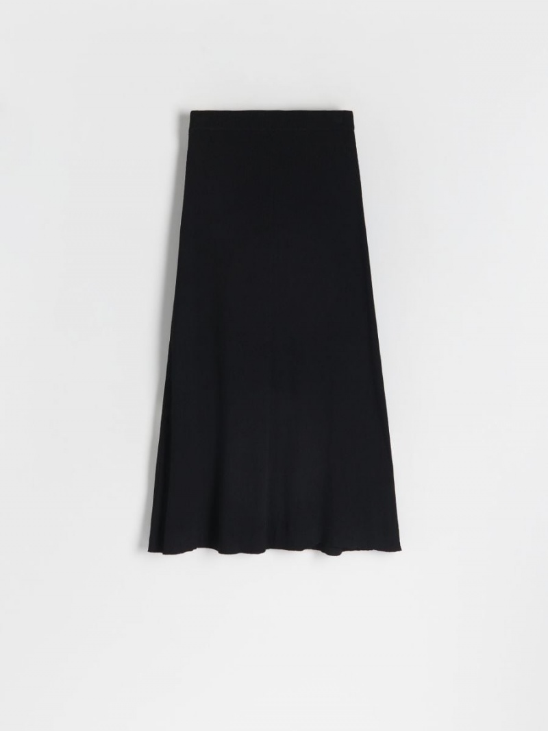 Reserved Midi skirt Czarne | NJGLSTH-15