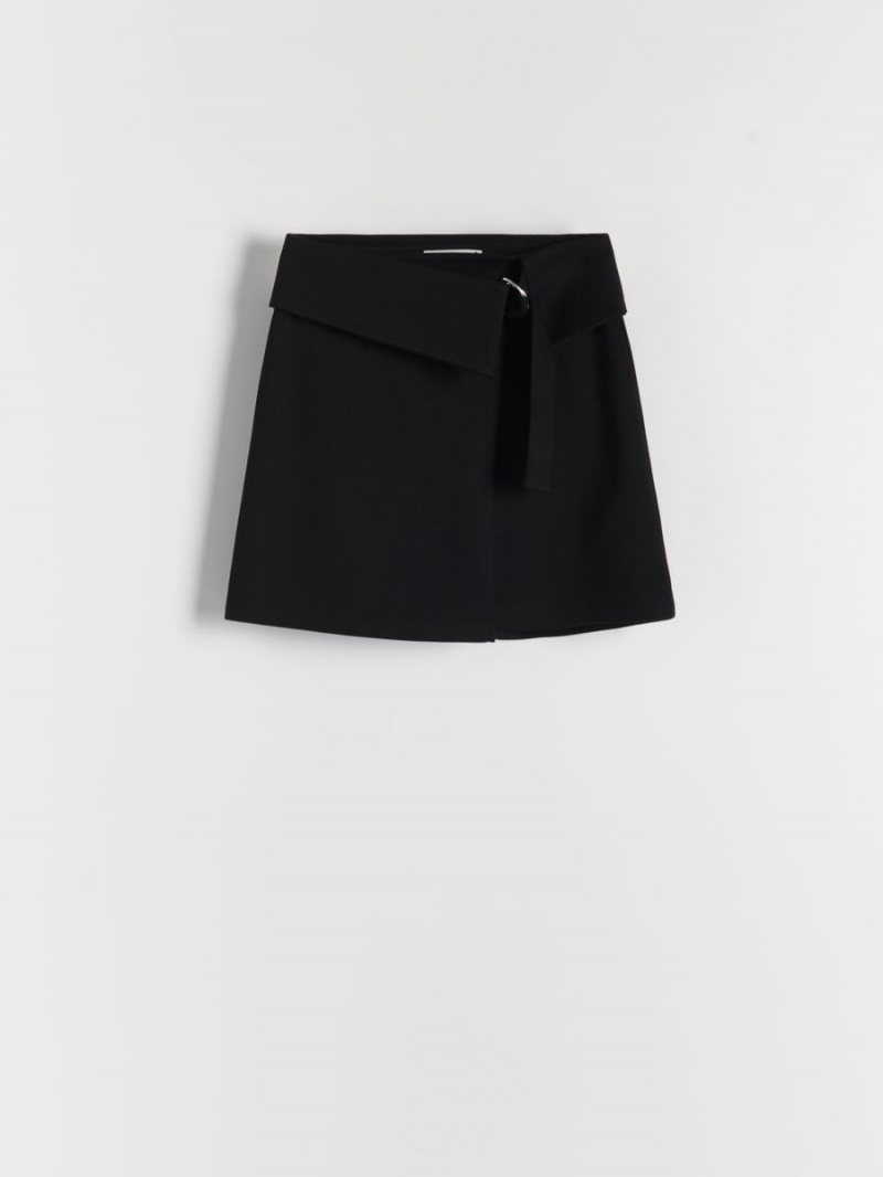 Reserved Mini skirt Czarne | TLUDASP-92