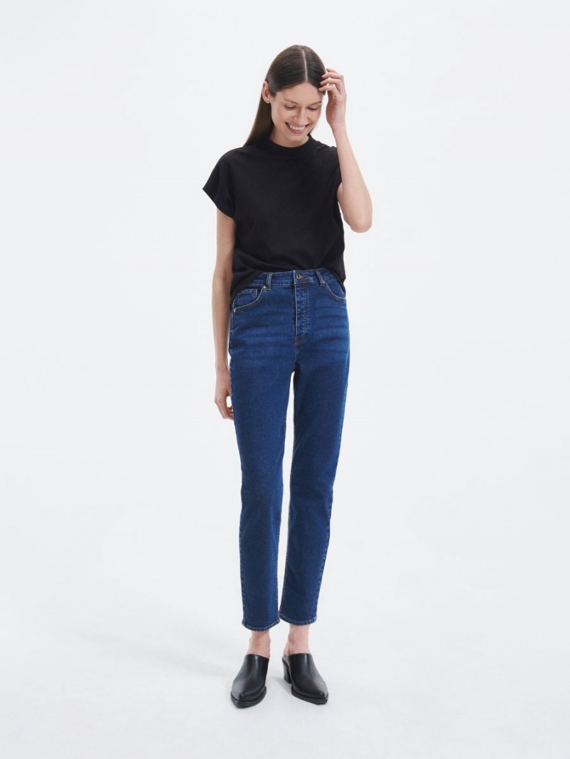 Reserved Mom fit jeans Niebieskie | UYHQFPJ-21