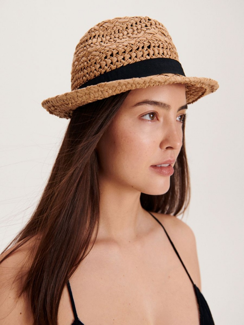 Reserved Narrow brim hat Ivory | TDMOZRJ-04