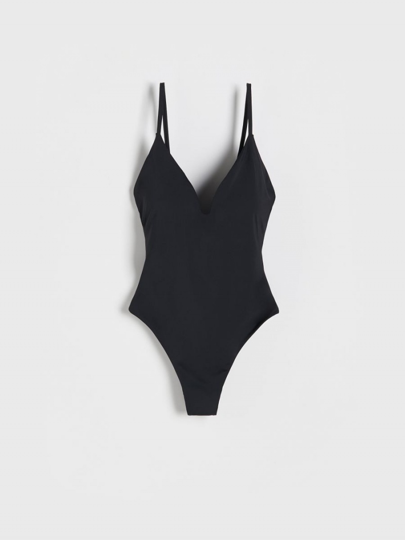 Reserved One piece swimsuit Czarne | LJSHMIR-19