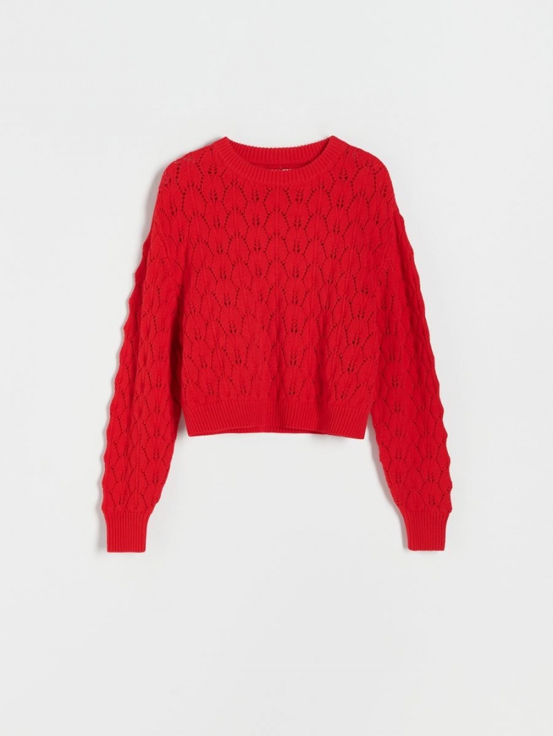 Reserved Openwork jumper Czerwone | GDOKJMX-06