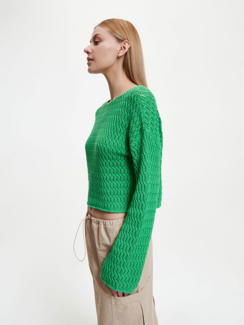 Reserved Openwork jumper Zielone | WAOGZQY-60