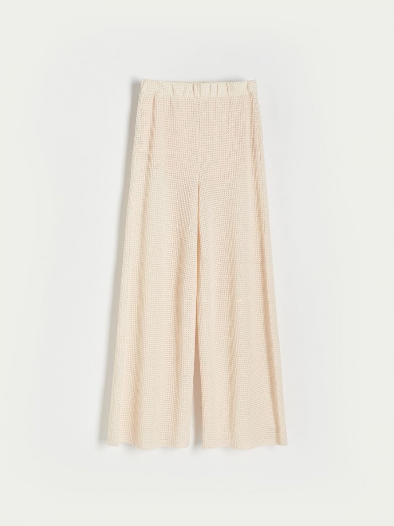 Reserved Openwork trousers Beżowe | HBNXITC-80