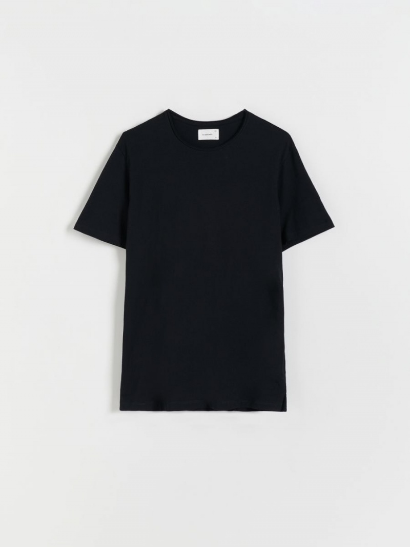 Reserved Oversized T-shirt Czarne | PKWQTJY-59