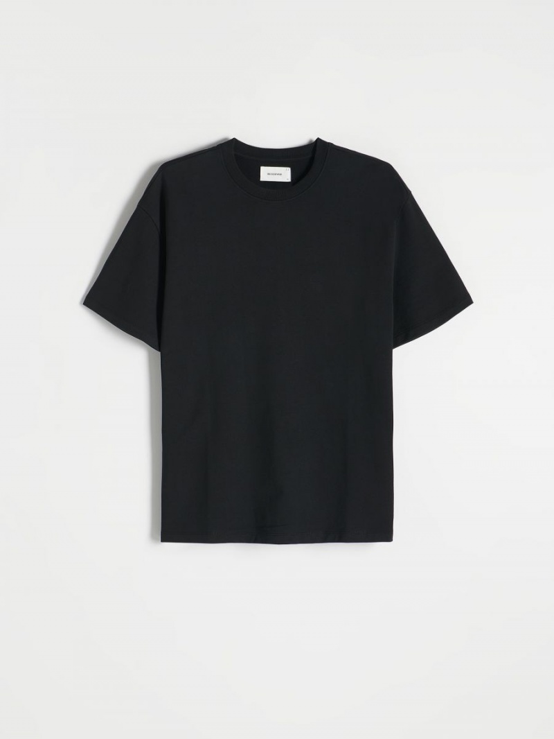 Reserved Oversized T-shirt Czarne | YLWNKXM-24