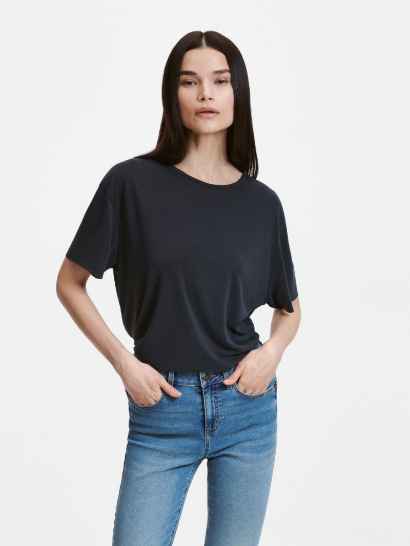 Reserved Oversized T-shirt Szare | BMCYOXS-76