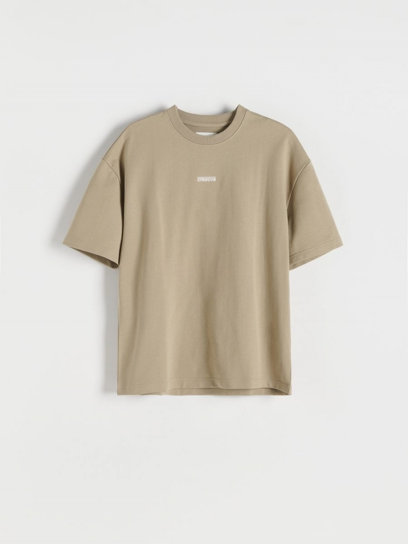 Reserved Oversized T-shirt Zielone | ZKPAEUQ-26