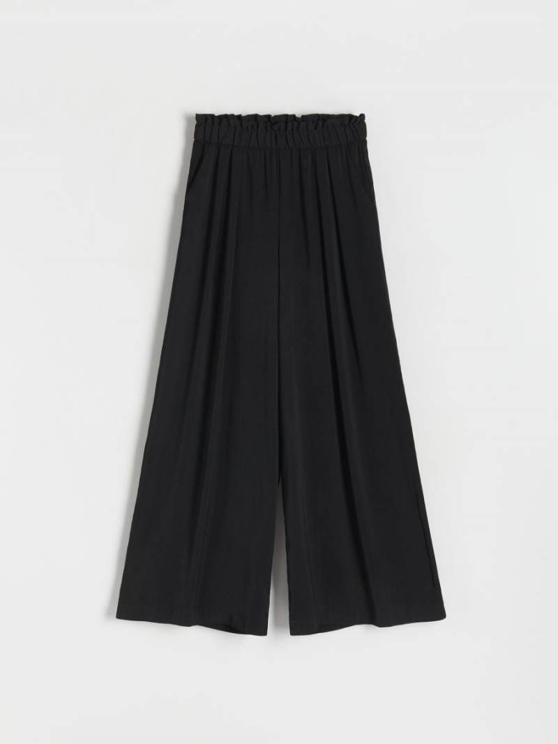 Reserved Palazzo trousers Czarne | NPTRMBZ-48