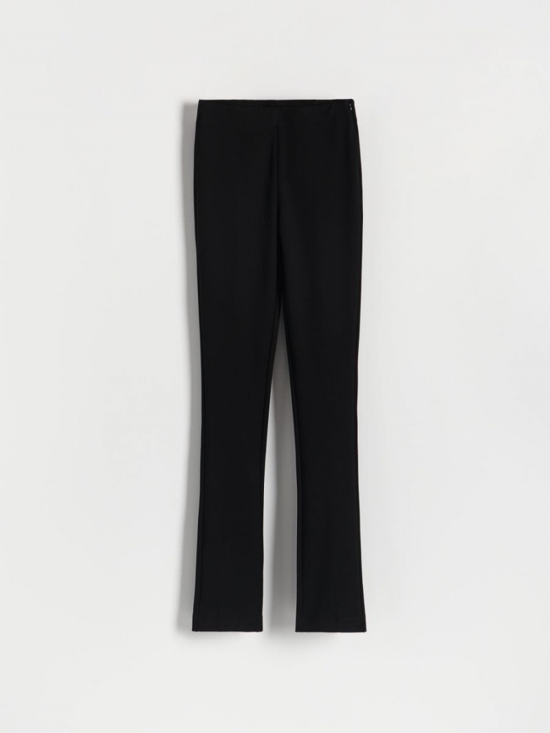 Reserved Plain trousers Czarne | ESAKZUC-72