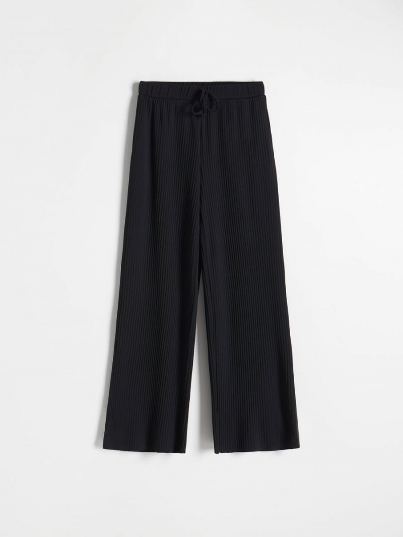 Reserved Pofałdowany trousers Czarne | OICXVEJ-71