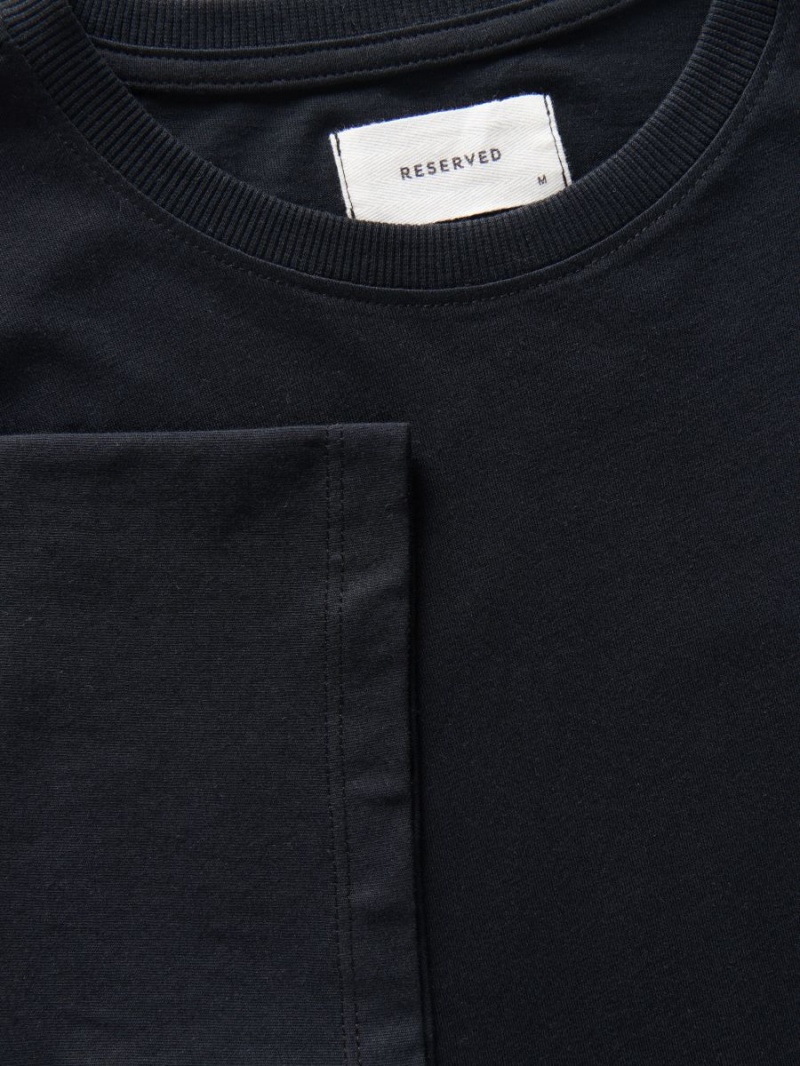 Reserved Regular fit T-shirt Czarne | MVKBXGJ-27