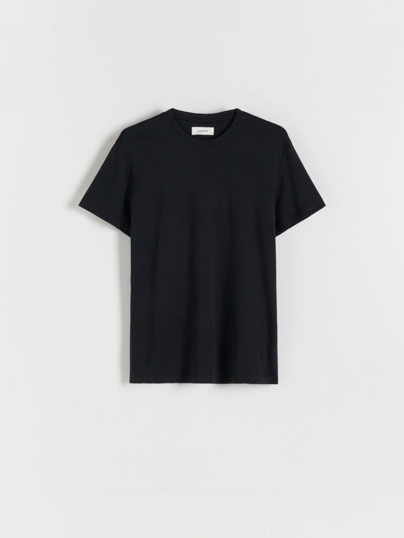 Reserved Regular fit T-shirt Czarne | WIJTPUY-08