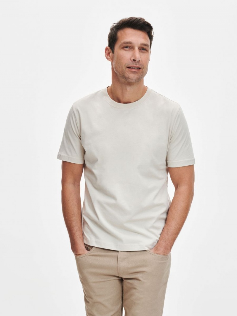 Reserved Regular fit T-shirt Ivory | PSNRWOE-59