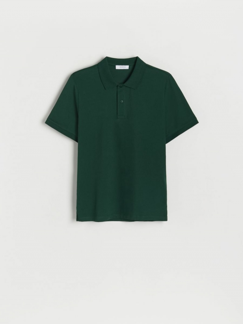 Reserved Regular fit polo shirt Khaki | XQUOWJA-76